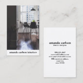 カスタム建築家デザイモダンはっきりしたナー用の写真 名刺 (正面/裏面)