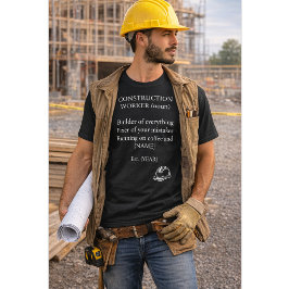 カスタム建設作業員定義Tシャツ ギフト Tシャツ