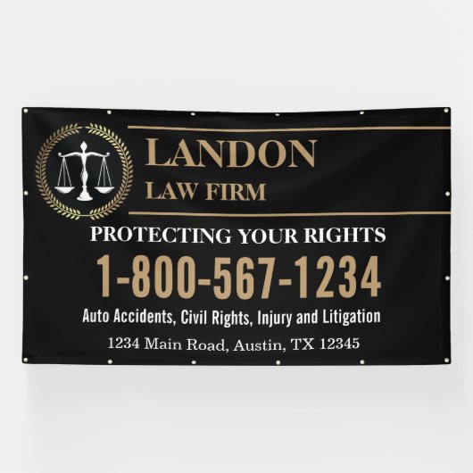 カスタム弁護士事務所バナー | 法務 横断幕 (横)