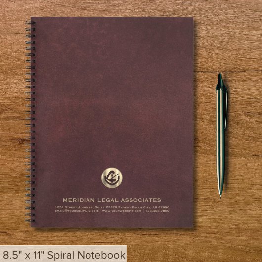 カスタム弁護士用ロゴノートブック ノートブック