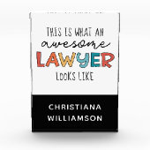 カスタム弁護士 |弁護士 |弁護士素晴らし フォトブロック (正面)