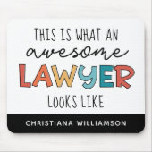 カスタム弁護士 |弁護士 |弁護士素晴らし マウスパッド (正面)