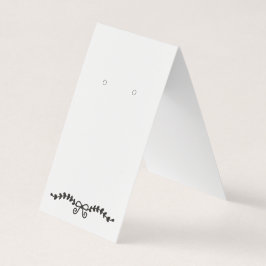 カスタム弓葉自立耳飾りカード 名刺