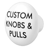 カスタム引き出しキパーソナライズされたャビネットのドア空白のノブ セラミックノブ (右)