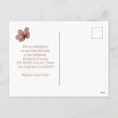 カスタム引っ越しましたの新しいアドレス シーズンポストカード (裏面)