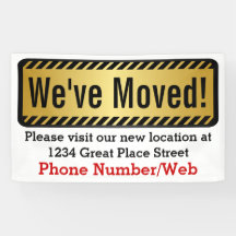 カスタム引っ越しました移動業標識