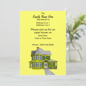 カスタム引っ越し祝いパーティーオープンハウス招待状 招待状 (スタンド正面)