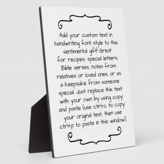 カスタム引用文ことわざレターキープサケパーソナライズされたー フォトプラーク (側面)