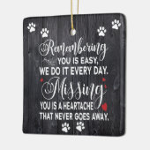 カスタム引用文の思い出 セラミックオーナメント (左)