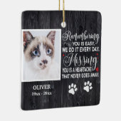 カスタム引用文の思い出 セラミックオーナメント (右)