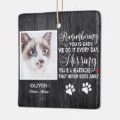 カスタム引用文の思い出 セラミックオーナメント (左)