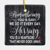 カスタム引用文の記憶は、馬のための記念碑 セラミックオーナメント (正面)