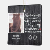 カスタム引用文を思い出す セラミックオーナメント (左)