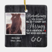 カスタム引用文を思い出す セラミックオーナメント (正面)