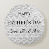 カスタム引用文デザインパパ特別日用 ラウンドクッション (正面)