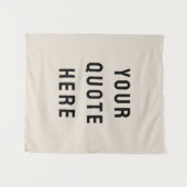 カスタム引用文バナーシパーソナライズされたュ引用文ウォール タペストリー (正面(横))