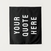 カスタム引用文バナーシパーソナライズされたュ引用文ウォール タペストリー (正面)