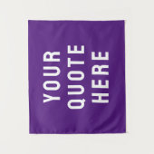 カスタム引用文バナーシパーソナライズされたュ引用文ウォール タペストリー (正面)
