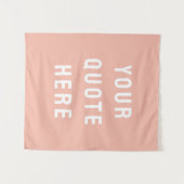 カスタム引用文バナーシパーソナライズされたュ引用文ウォール タペストリー (正面(横))