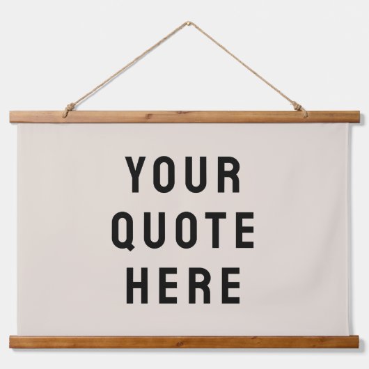 カスタム引用文バナーシパーソナライズされたュ引用文ウォール 吊り下げ型タペストリー (正面)