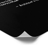 カスタム引用文プリント – タイプライターポスター ポスター (角)