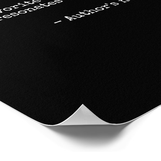 カスタム引用文プリント – タイプライターポスター ポスター (角)