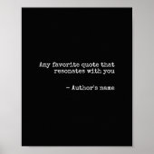 カスタム引用文プリント – タイプライターポスター ポスター (正面)