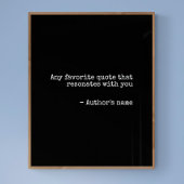 カスタム引用文プリント – タイプライターポスター ポスター