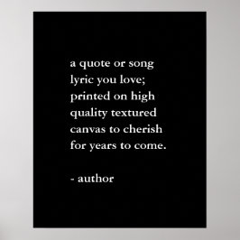 カスタム引用文プリント ポスター