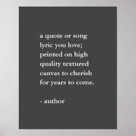 カスタム引用文プリント ポスター