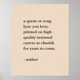 カスタム引用文プリント ポスター