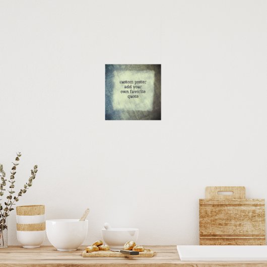 カスタム引用文ポスターのカスタマイズにテキストを追加 ポスター (キッチン)