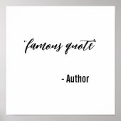 カスタム引用文ポスター作シンプル成 ポスター (正面)