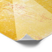 カスタム引用文ポスター、黄色の背景動揺して付 ポスター (角)