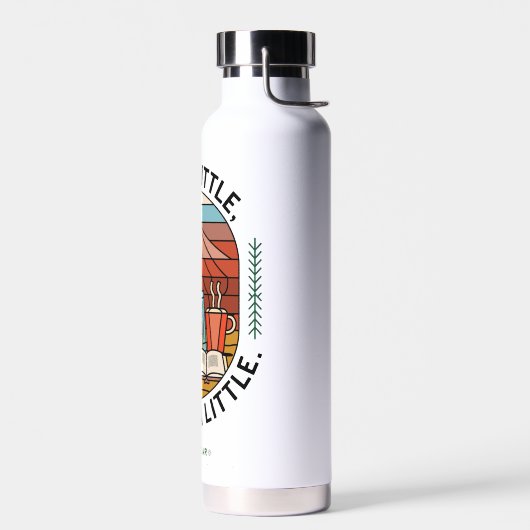 カスタム引用文モダンカラフル 感動的 ウォーターボトル (左面)