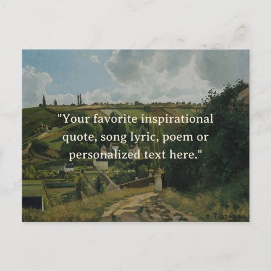 カスタム引用文ヴィンテージ ポストカード (正面)