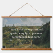 カスタム引用文ヴィンテージ 吊り下げ型タペストリー (正面)