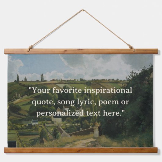 カスタム引用文ヴィンテージ 吊り下げ型タペストリー (正面)