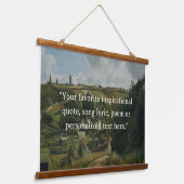 カスタム引用文ヴィンテージ 吊り下げ型タペストリー (傾斜あり)