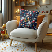 カスタム引用文付きクリスマス名芸術的枕 クッション