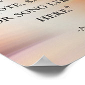 カスタム引用文大理石ウェーブウォーターやる気を起こさせるカラー ポスター (角)