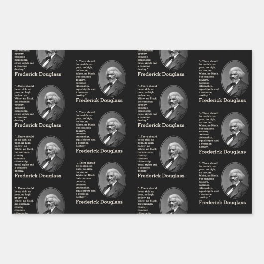 カスタム引用文感動的フレデリック双眼鏡 ラッピングペーパーシート (正面3)