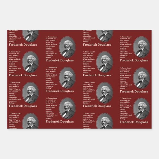 カスタム引用文感動的フレデリック双眼鏡 ラッピングペーパーシート (正面)