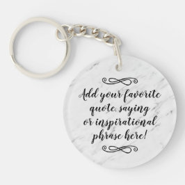 カスタム引用文感動的句スクリプト キーホルダー