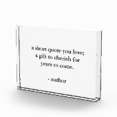 カスタム引用文標識アクリル フォトブロック (右)