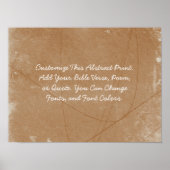 カスタム引用文独自の単語をアップロード抽象芸術アート ポスター (正面)