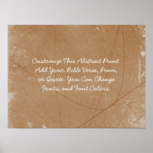 カスタム引用文独自の単語をアップロード抽象芸術アート ポスター (正面)
