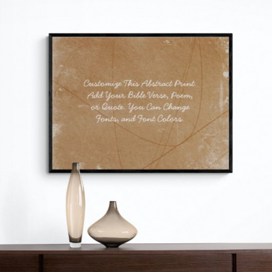 カスタム引用文独自の単語をアップロード抽象芸術アート ポスター