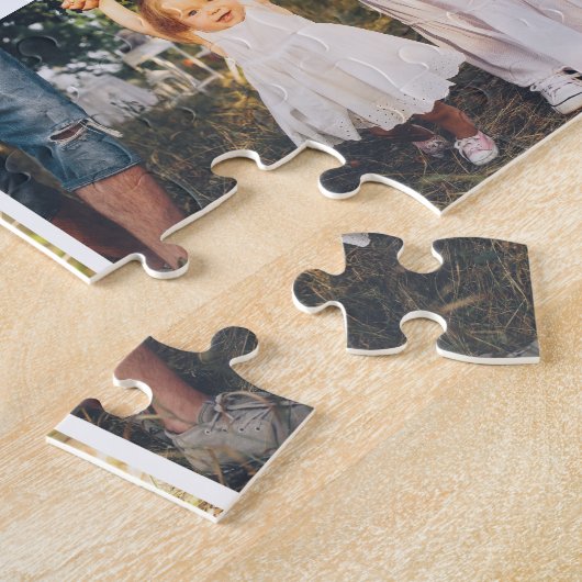 カスタム引用文4フォトギャラリーパーソナライズされたパズル ジグソーパズル (側面)