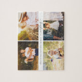 カスタム引用文4フォトギャラリーパーソナライズされたパズル ジグソーパズル (縦)